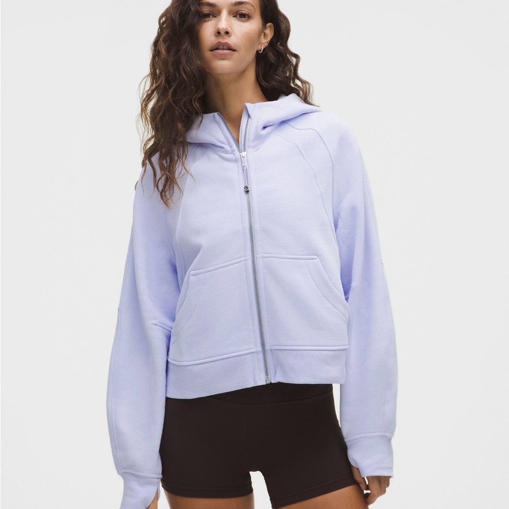 ❤️ Lululemon Sz XL XXL Scuba Full Zip Hoodie in Serene Blue Worn Twice ❤️